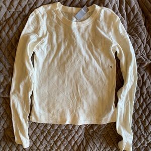 Aerie XS Long Sleeved Top with Cut Out Details